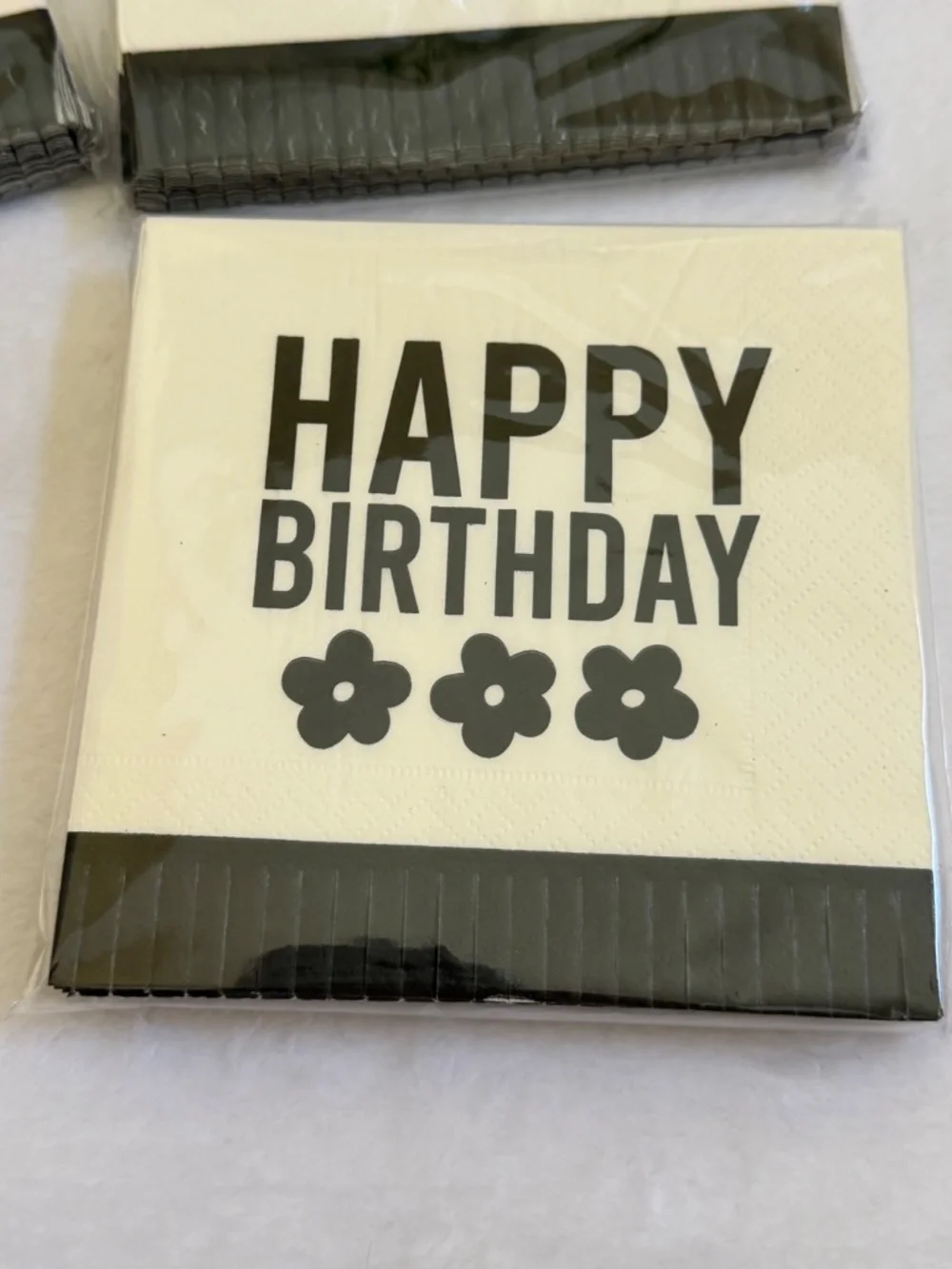 Santa Barbara Design Studio Happy Birthday Party Set 3 Napkin Packs 3 Cup Packs